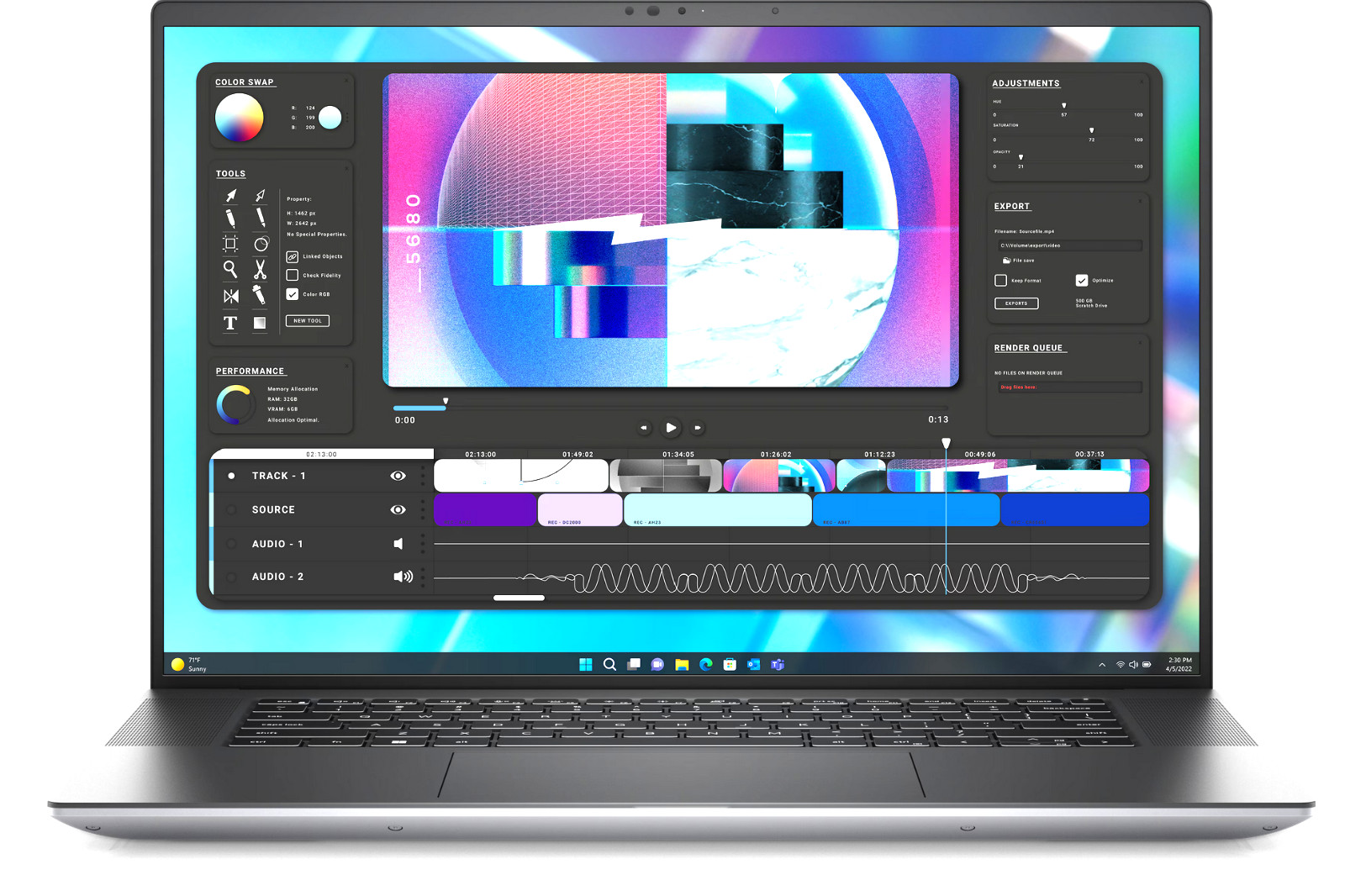 Dell Precision 5680 Laptop Intel i5-13th 16GB RAM + 512GB NVMe Win 11 Pro Webcam gallery