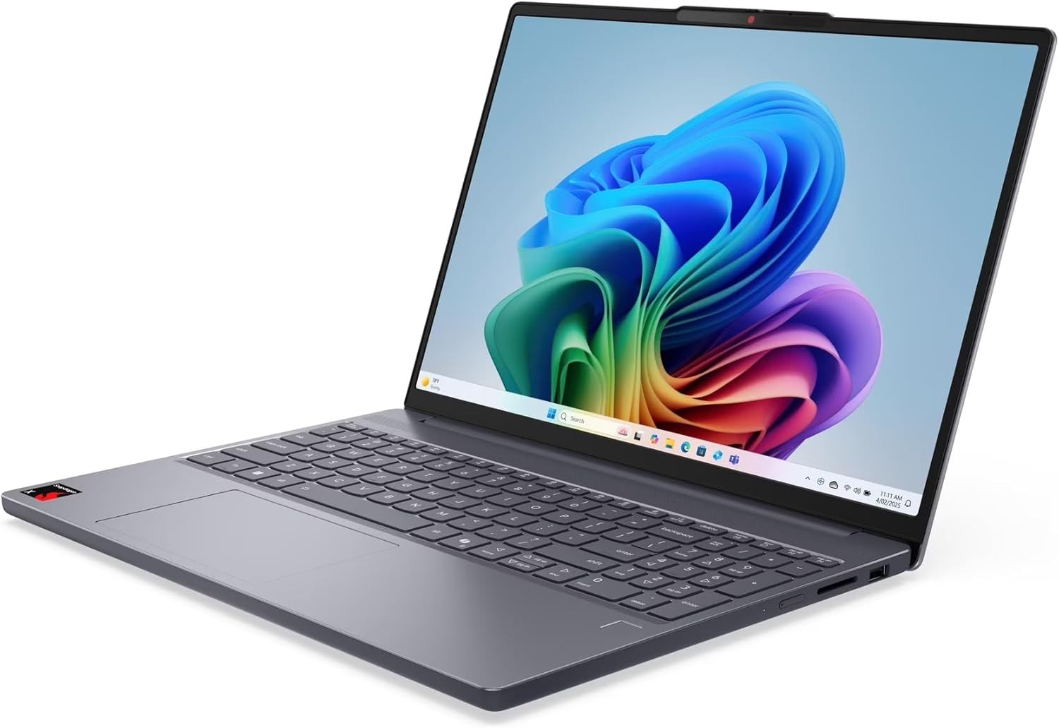 Lenovo IdeaPad Slim 3x 15.3" Laptop, AI Snapdragon X, 16GB 512GB SSD - Luna Grey gallery