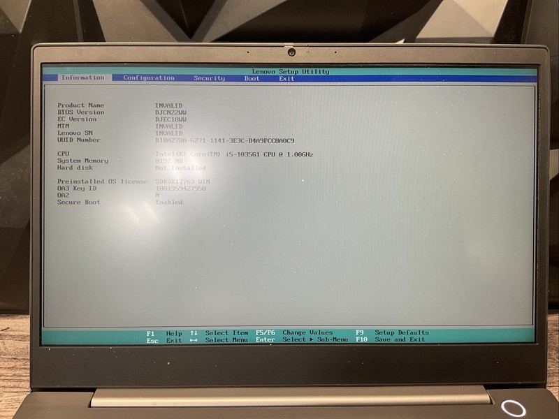 Lenovo ThinkBook 14-IIL / Intel Core i5 10th Gen / Parts Repair / P5 gallery