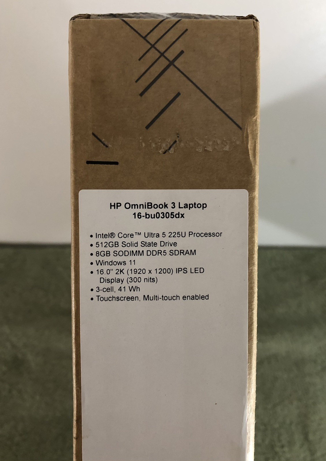 New HP OmniBook 3 16-BU0305DX 16" Core Ultra 5 225U 3.3GHz 8GB RAM 512GB SSD gallery