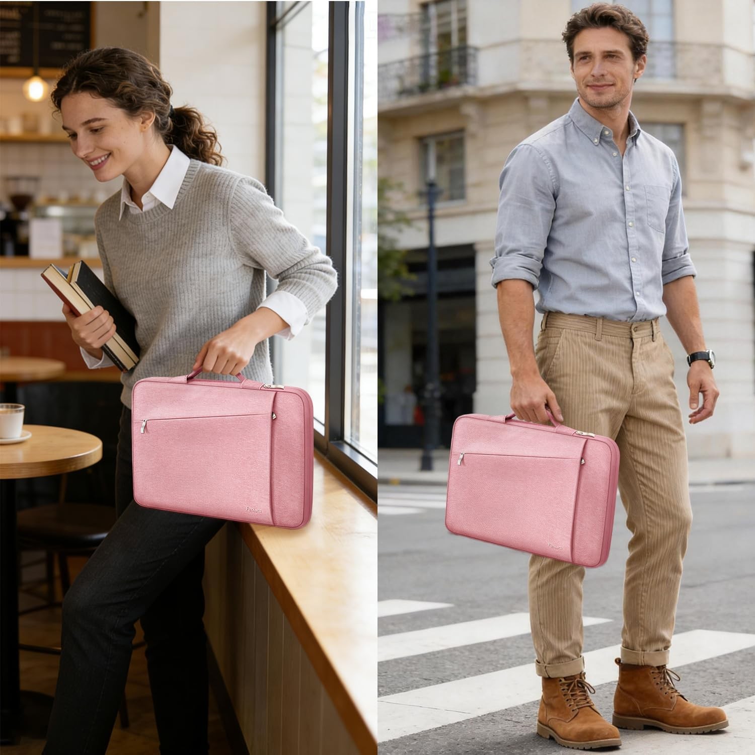 Laptop Case Sleeve for Men Women Chromebook Case 15.6 inch, Pink, MacBook Air/Pr gallery