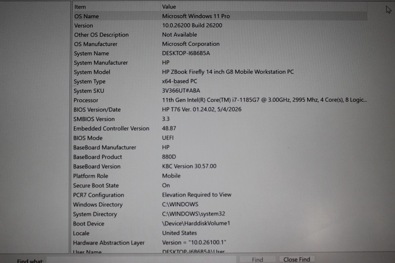 HP ZBook Firefly 14 G8 I7-1185G7 512GB NvME SSD 16GB DDR4 Win11Pro* See Descr gallery