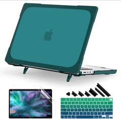 Heavy Duty Case for MacBook Pro 16 inch 2026-2021, Dark Teal | Ergonomic Stand