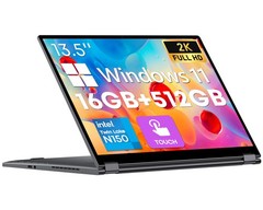 CHUWI FreeBook 2-in-1 Laptop 13.4″ 16GB/512GB, Intel N150, Win11 Touch, Backlit