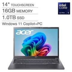 Acer Aspire 14 AI 14″ Laptop WUXGA Touch Ultra 5 226V 16GB RAM 1TB Refurbished