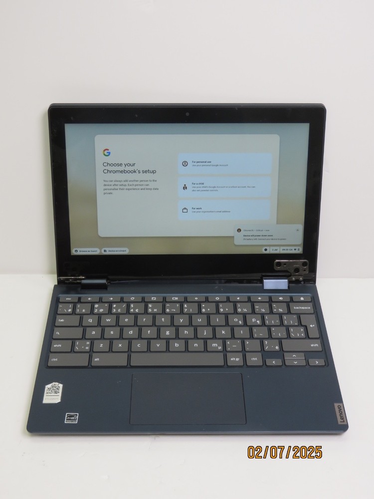 LENOVO CHROMEBOOK (82BB) INTEL CELERON N4000 4GB RAM 64GB 11.6" [DA114]