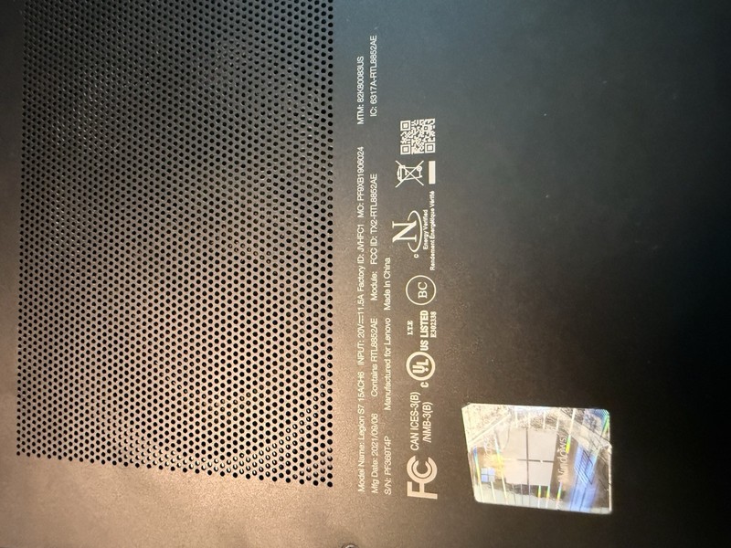 Lenovo Legion S7 15ACH6 gallery
