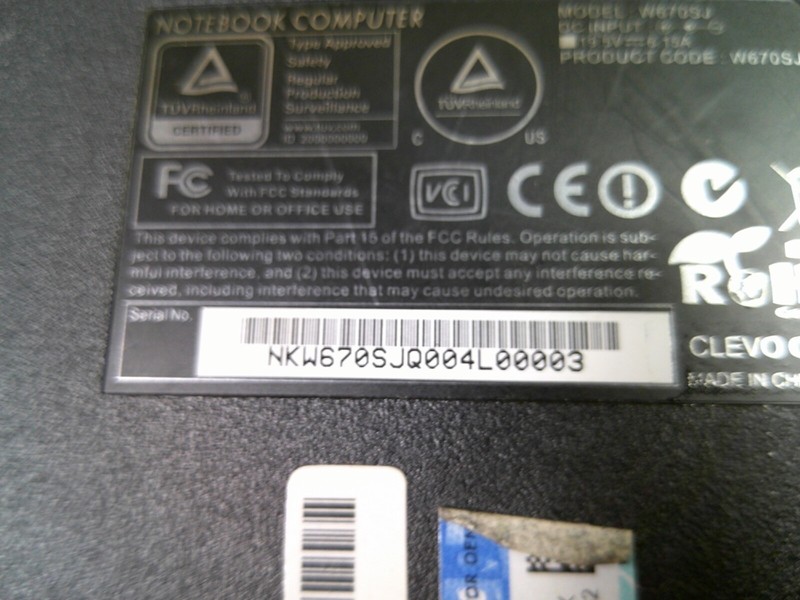NOTEBOOK COMPUTER W670SJ INTEL CORE i7-4810MQ 16GB RAM gallery