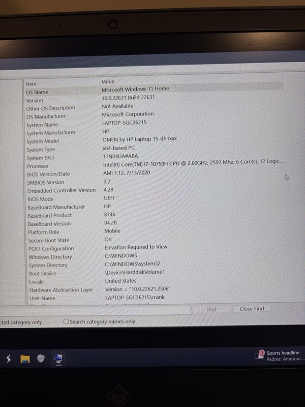 HP Omen 15 DH1099nr GeForce RTX 3060 Intel Core I7 10th Gen 8GB RAM 256GB SSD gallery