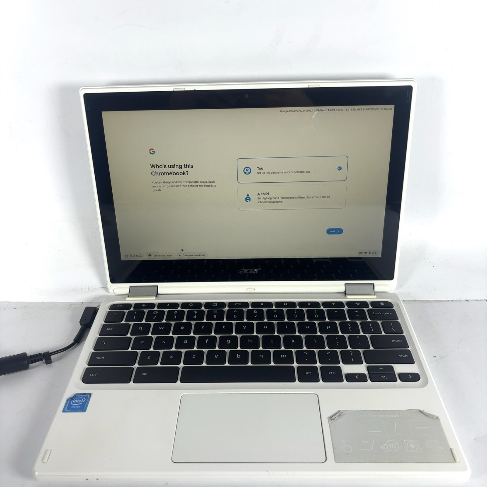Acer Chromebook R11 11.6" HD Touch 1.6GHz Celeron 4GB RAM 16GB eMMC Intel HD 400 gallery