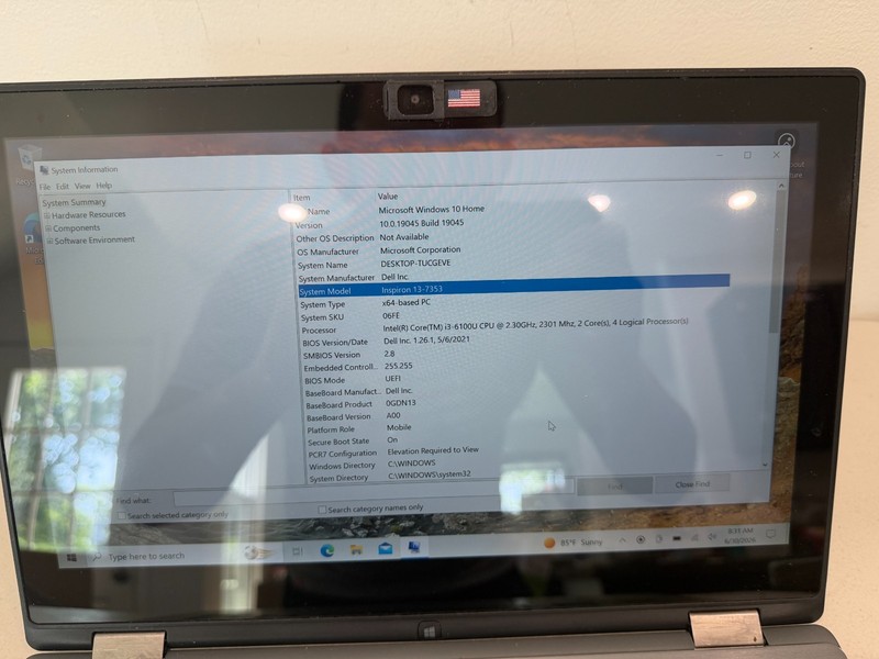 Dell Inspiron 13 7353 2-in-1 13.3" Touch i3-6100U 8GB 128GB SSD Backlit KB gallery