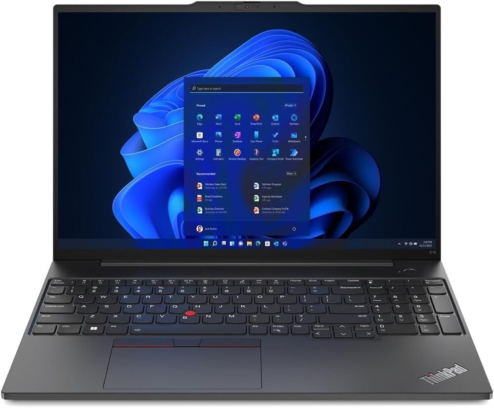NEW Lenovo Thinkpad E16 Gen 2 Laptop AMD Ryzen 5 7535U 16GB RAM 256GB SSD Win 11