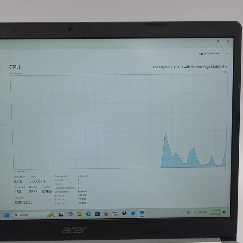 Acer Aspire 5 A515-46 15.6" Ryzen 7 3700U 2.3GHz 8GB RAM 256GB SSD gallery