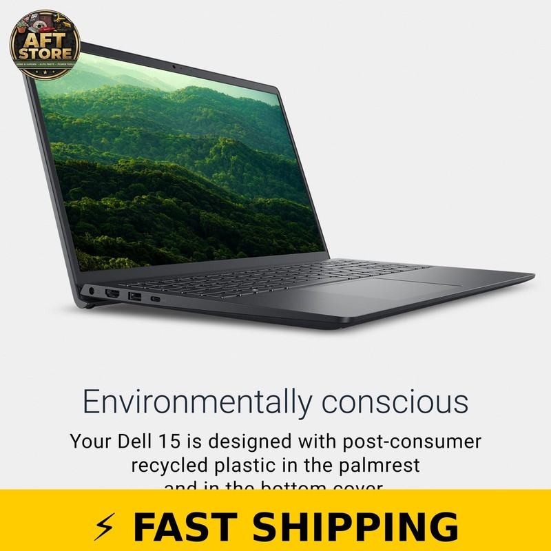 Dell 15 Laptop - 15.6" FHD, Intel Core 3, 8GB RAM, 512GB SSD, Carbon Black gallery