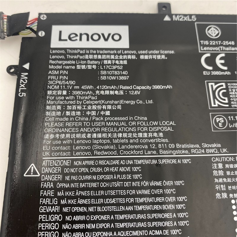 Lenovo Internal, 3c, 45Wh, Li-Ion Battery Date Code: 2021.09 01AV463 5B10W13897 gallery