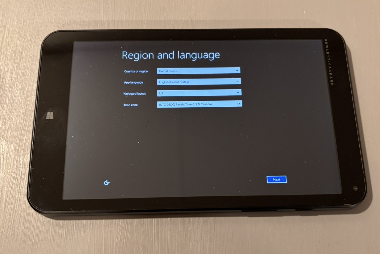 HP Stream 8 Windows Tablet 5909 32GB Of Storage Black Bluetooth gallery