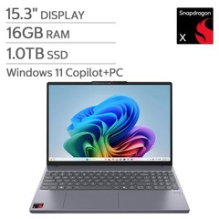 Lenovo IdeaPad Slim 3x 15.3″ PC Laptop – 1TB SSD, Qualcomm SnapDragon, Win 11