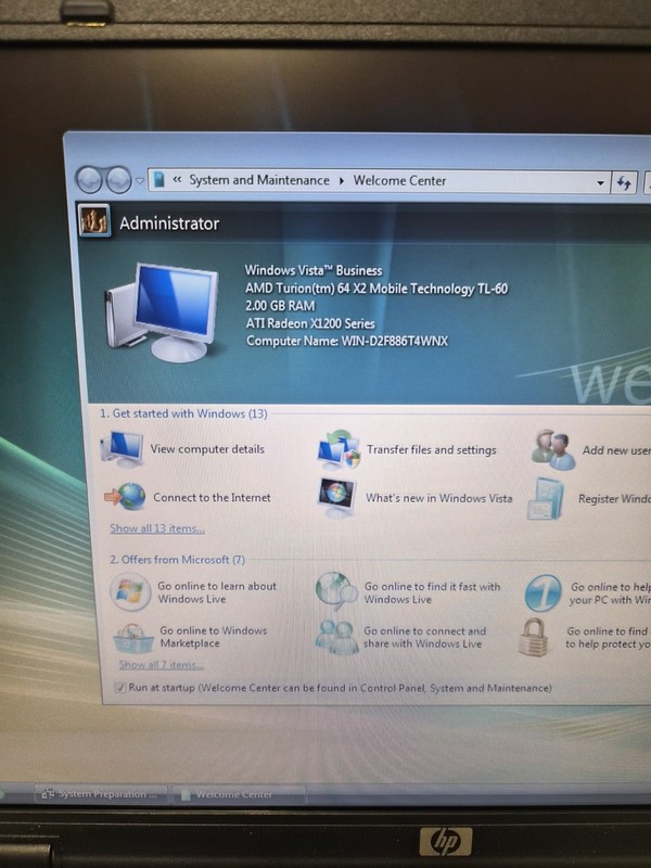 HP Compaq 6515b AMD TURION 64 X2 TL-60 2GB RAM 15.4" 120GB SSD Vista Business gallery