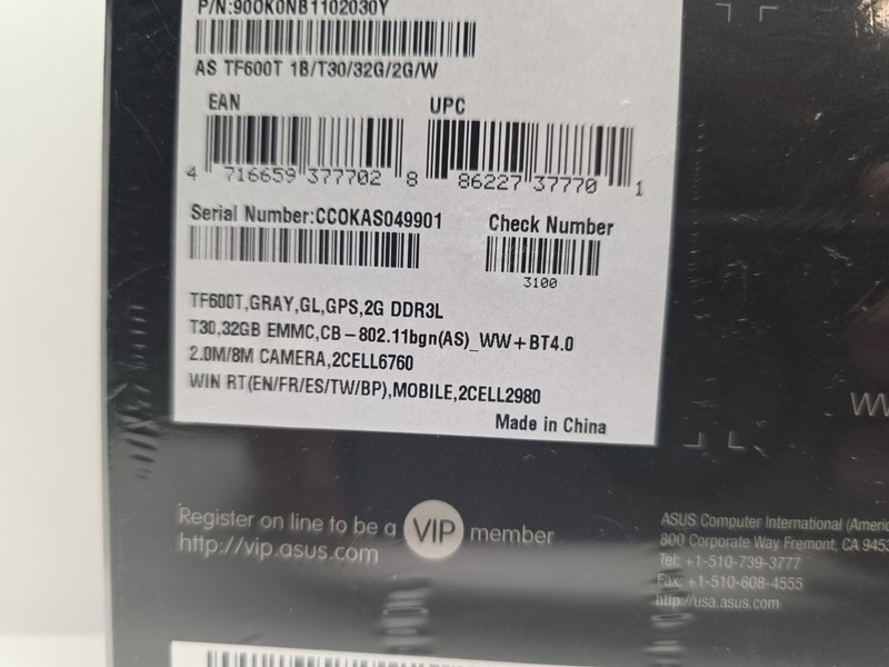 ASUS VIVOTAB RT TF600T 32GB, WI-FI, 10.1” TF600T 1B/t30/32G/2G/W gallery