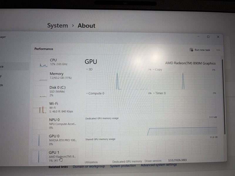 Dell Pro Max 16 MC16255 16in Ryzen AI 9 HX PRO 370 64GB 2TB RTX PRO 1000 W11 gallery