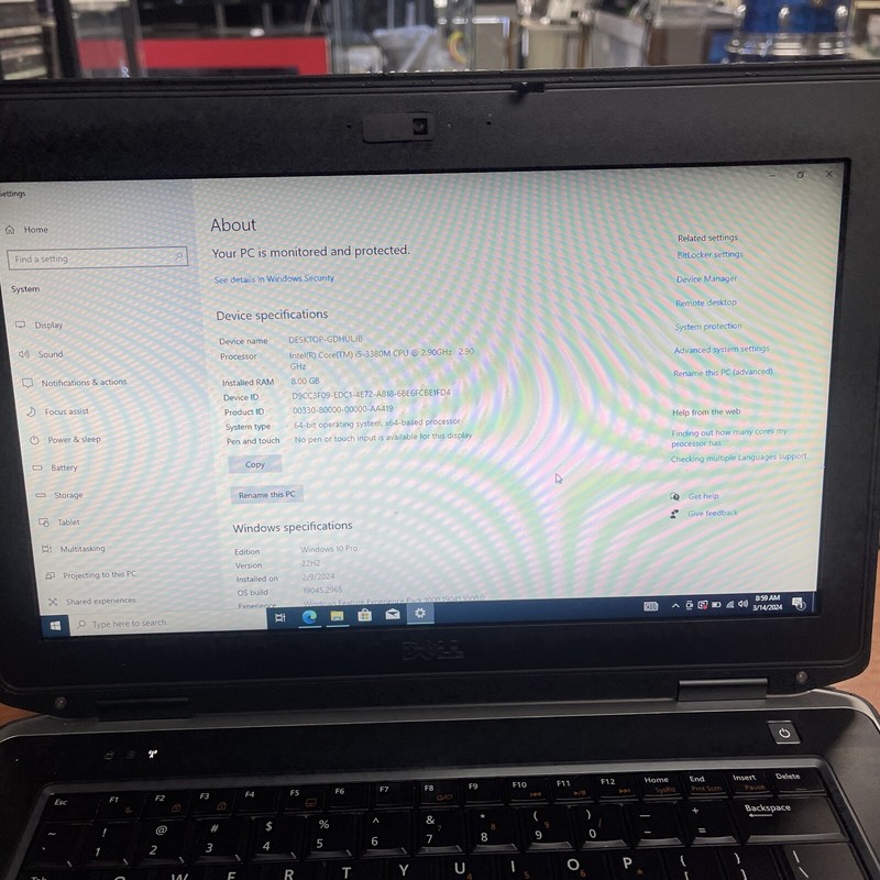 Dell Latitude E6430 ATG LAPTOP Core i5 2.9GHz 8GB 128GB SSD WINDOWS10 Wi-Fi HDMI gallery