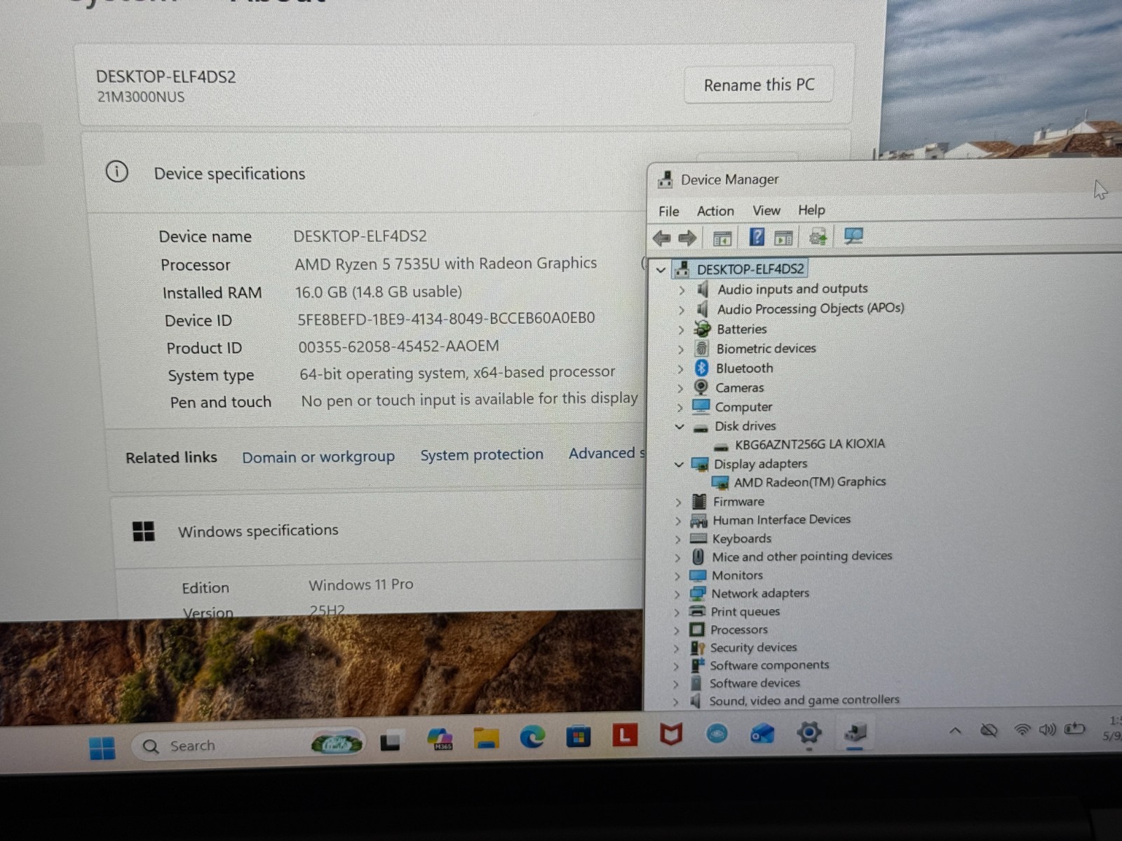 Lenovo Thinkpad E14 G6 14" Laptop AMD Ryzen 5 7535U 16GB RAM 256GB SSD W11P gallery