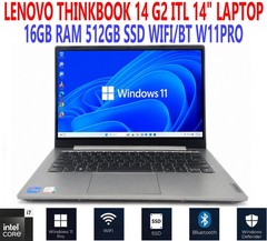 LENOVO THINKBOOK 14 G2 ITL LAPTOP i7-1165G7 2.80GHz 14″ 16GB RAM 512GB SSD