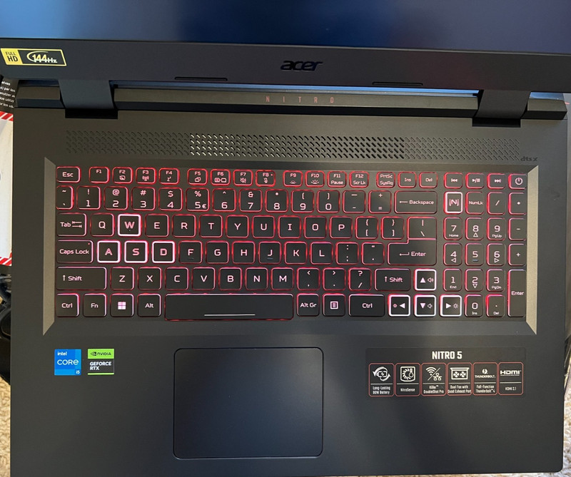 Open Box Acer Nitro 5 17.3" Gaming Laptop i5-12450H RTX 3050 8GB 512GB SSD gallery