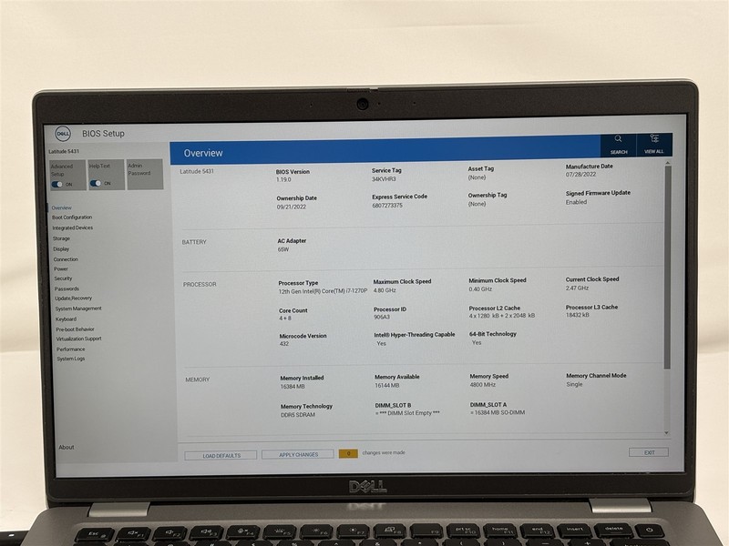 Dell Latitude 5431 14” i7-1270P 16GB 256GB SSD USB-C HDMI gallery