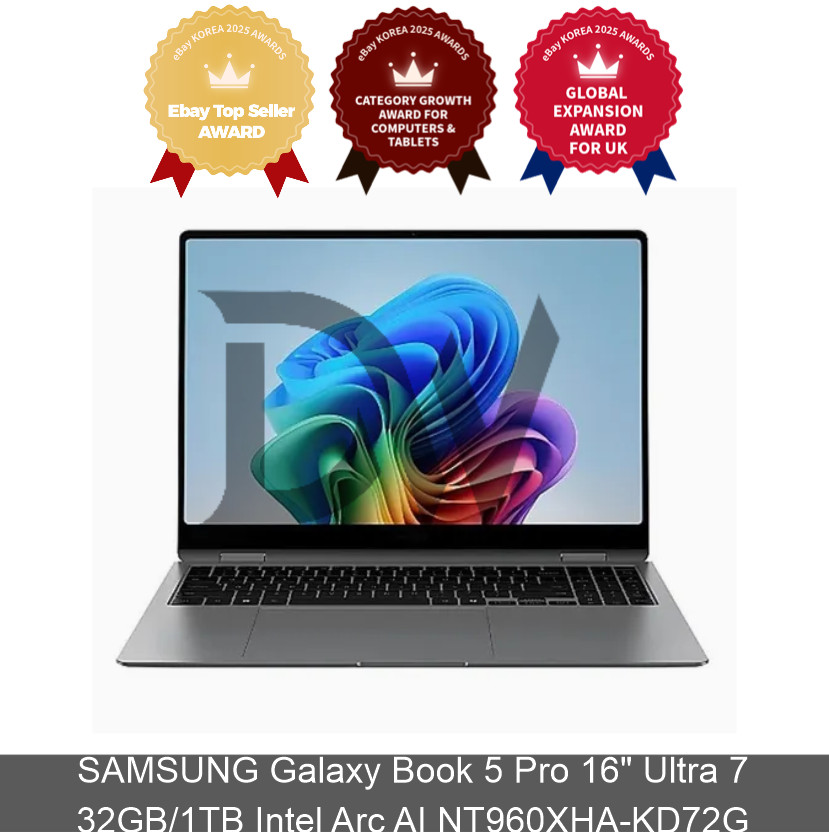 SAMSUNG Galaxy Book 5 Pro 16" Ultra 7 32GB/1TB Intel Arc AI NT960XHA-KD72G