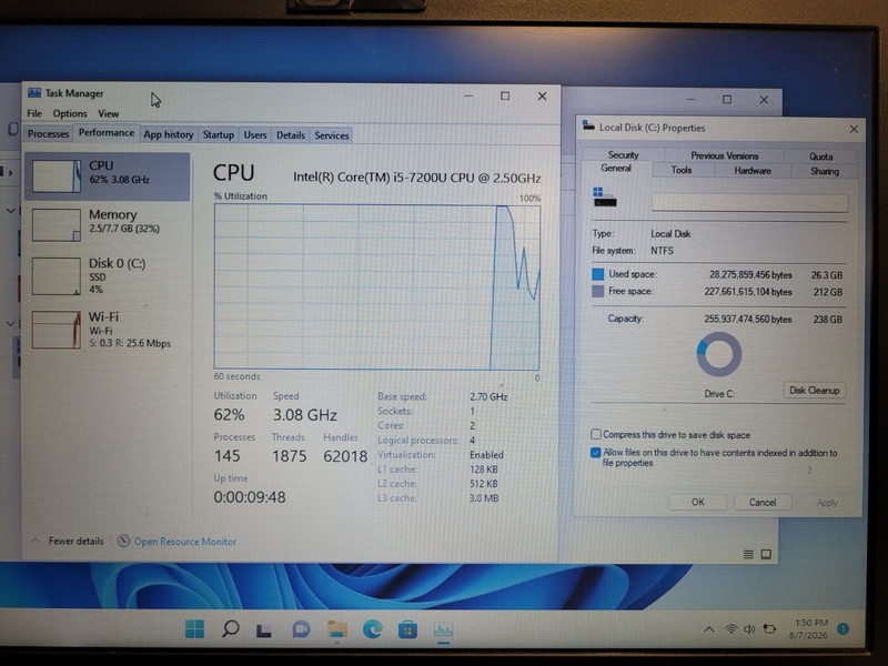 Dell latitude 3580 15.6" i5-7200u 2.5ghz 8gb ram 256gb ssd w11p USed 8M8TNJ2 gallery