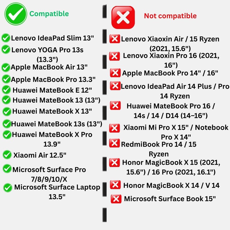 Color Silver 3 in1 MacBook 11–13.3 Air Pro Surface X 7 8 9 Dell Inspiron 13 HP E gallery