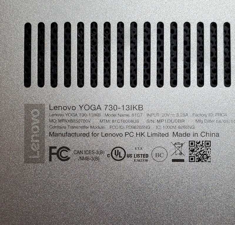 Lenovo Yoga 730-13IKB 2-in-1 i5-8250U 8GB RAM Laptop AS IS Parts/Repair gallery