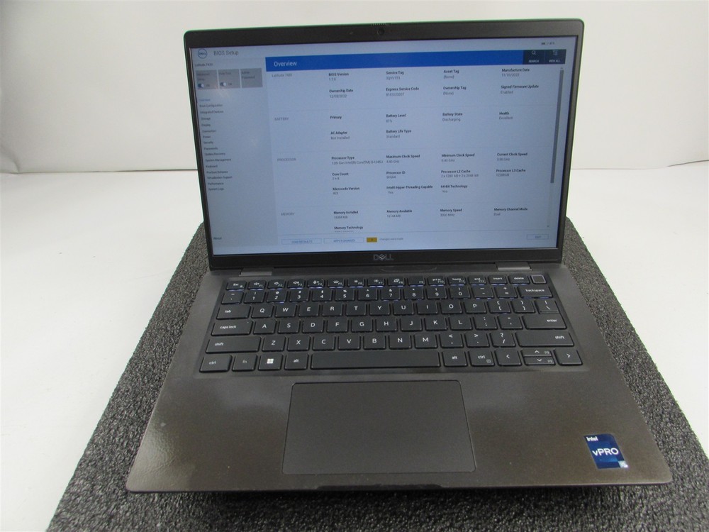 DELL LATITUDE 7430 (Ultrabook) I5-1245U 10 CORE 256GB SSD 16GB RAM NO O.S
