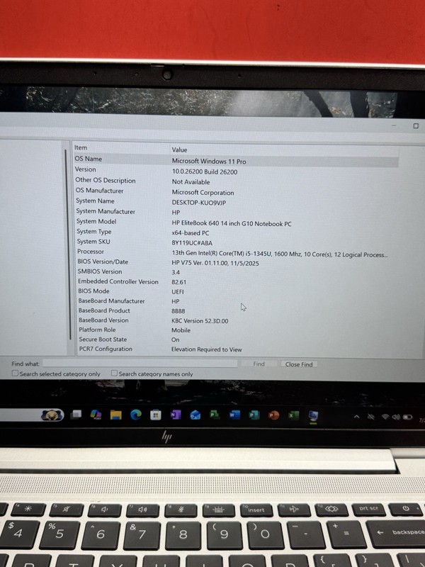 HP EliteBook 640 G10 14" 13th i5-1345U 1.6GHz-16GB RAM 256GB SSD Window 11pro gallery