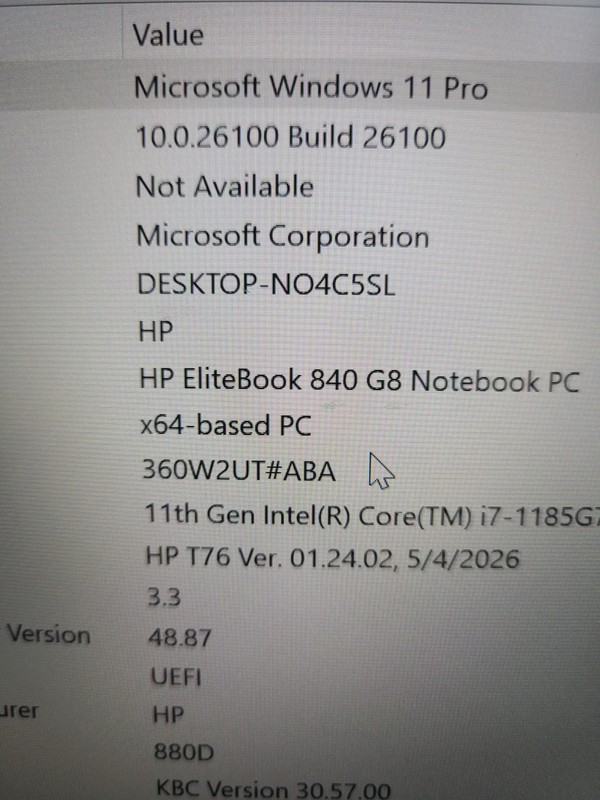 HP EliteBook 840 G8 i7-1185G7 3.00GHz 16GB Ram 256GB SSD Win 11 Pro gallery