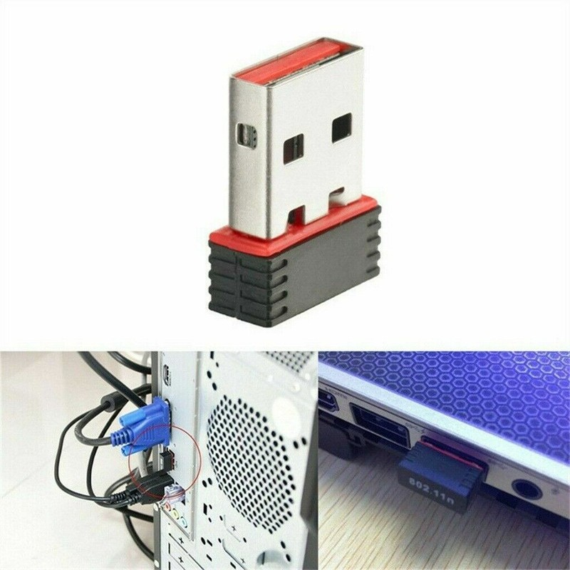 USB WiFi Wireless Adapter Mini Network 300Mbps Windows MAC Linux 802.11n gallery