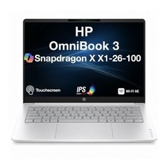 HP OmniBook 3 AI PC 14.0″ Touch WUXGA Snapdragon X X1-26-100 16GB RAM 512GB W11H
