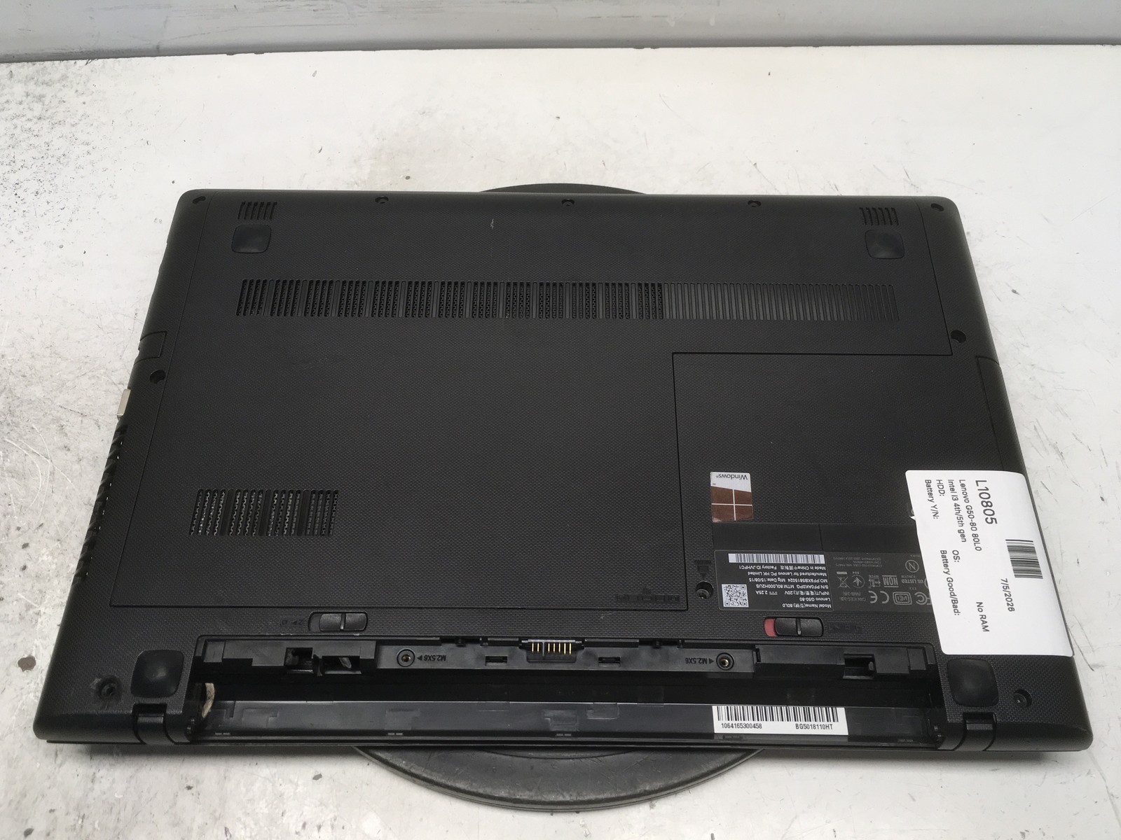 Lenovo G50-80 80L0 Intel i3 4th Gen No RAM NO HDD No Batt gallery