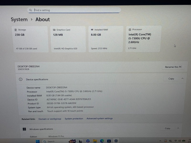 Lenovo ThinkPad X280 Intel i5-7300U 8GB DDR4 256GB Windows 11 Pro gallery