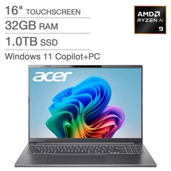 Acer Aspire 16″ AI Copilot+ PC Touchscreen Laptop — AMD Ryzen AI 9 A16-61MT-R6PG