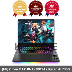 [HP] Omen MAX 16-AK0017AX Ryzen AI 7350 (32GB/1TB/RTX5070Ti/Win11Home) [Basic]