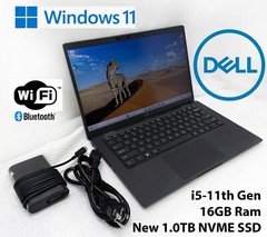 Dell Latitude 7420 14″ Laptop i5-11th Gen-16GB Ram-NEW 1TB NVME SSD, Win 11 Pro