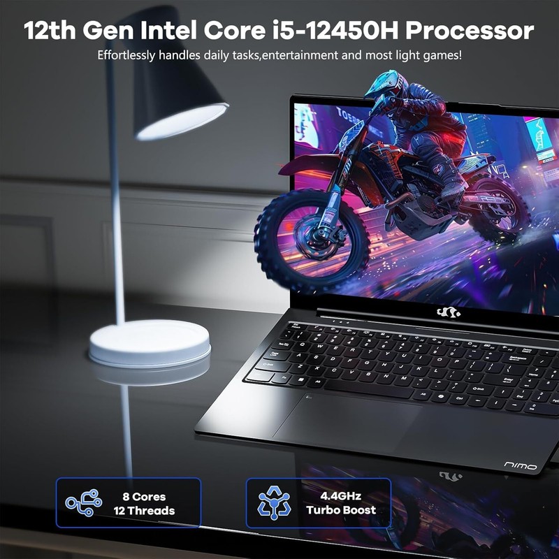 NIMO 15.6" FHD IPS-Business-Laptop, 8 Cores Intel i5-12450H 32GB RAM 1TB SSD gallery
