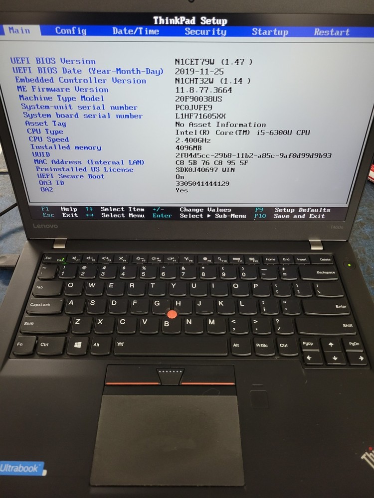 Lenovo ThinkPad T460S 14" i5-6300U 4GB RAM (No OS/SSD) *AS IS/Read* | LP519