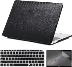 Compatible with 2022-2025 MacBook Air 13.6 Inch Case with Touch ID, Black