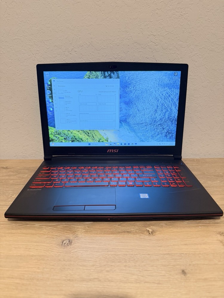 MSI Gaming Laptop GL63 15.6" Intel i5 8300H 2.30GHz 8GB RAM, 1TB GTX1050