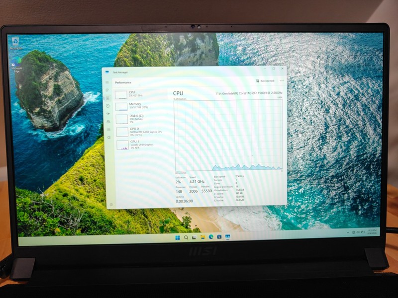 MSI WS76 11UK i9-11900H 2.5Ghz Nvidia RTX A3000 6GB 32GB 1TB Notebook gallery