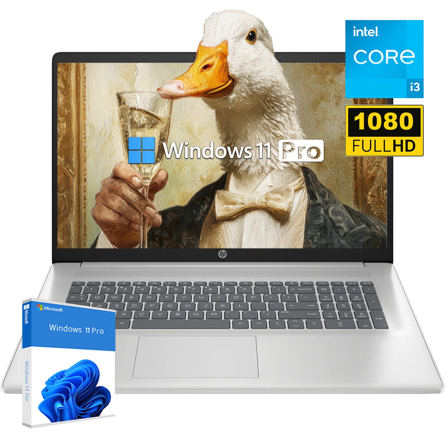 HP Business Laptop 17.3" 8 core Intel Core i3 N305 UpTo 32GB RAM 4TB SSD Win Pro gallery