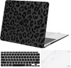 Sleeve for MacBook Air 13 inch M1 2022-2018, Black Leopard Grain Hard Shell gallery